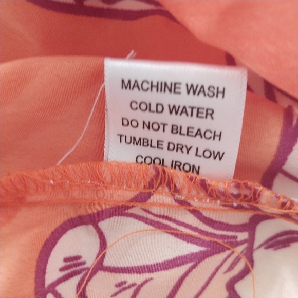 True Destinations Orange Floral Maxi Dress Coverup XS - Picture 5 of 13